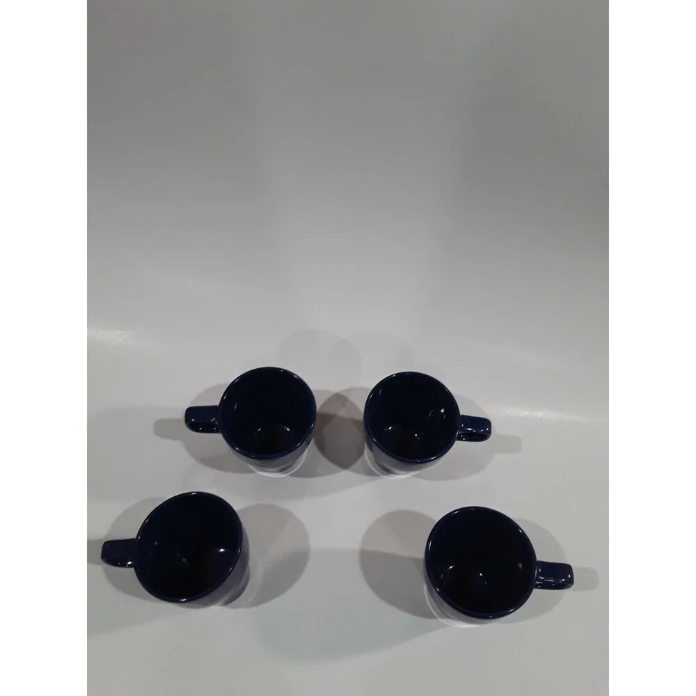 Vintage Ikea Fargrik Mugs Set of 4 Blue